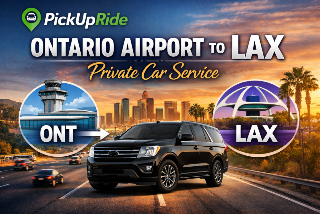 transportation between Ontario Airport and LAX