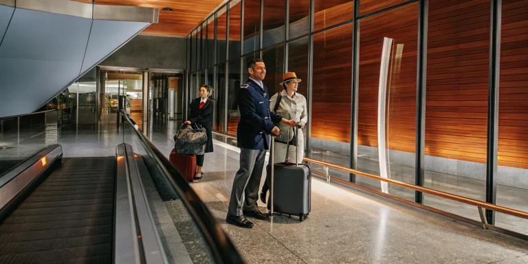 Professional driver waiting at LAX arrivals terminal with a name sign
