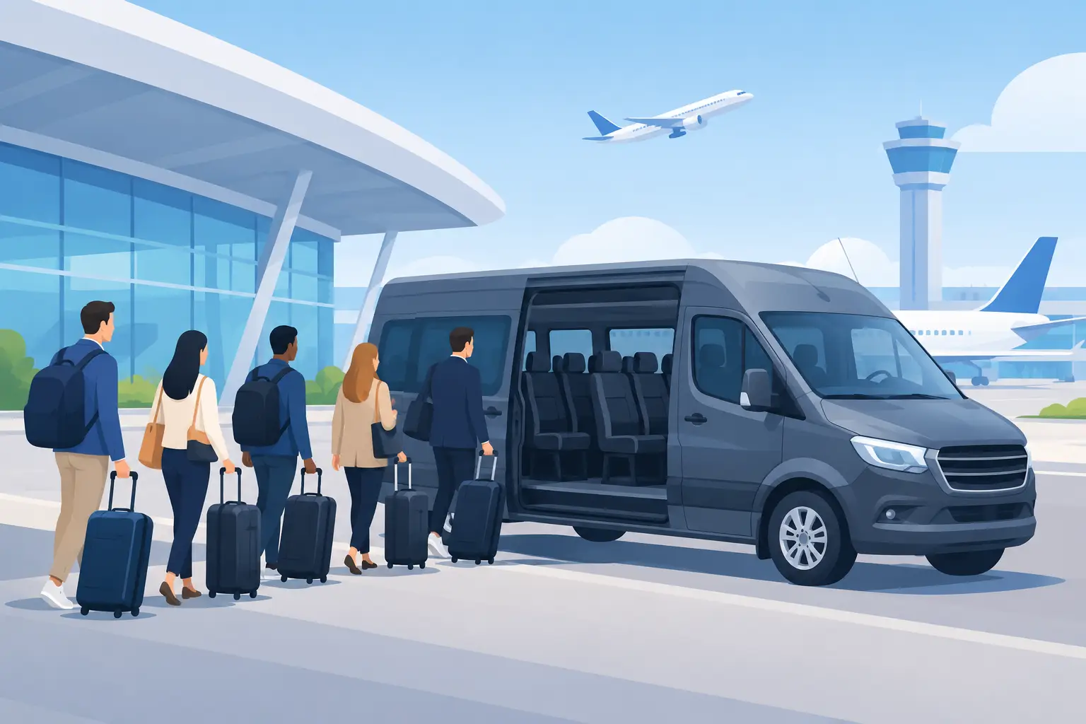 Choosing an Airport Van for 14 Passengers