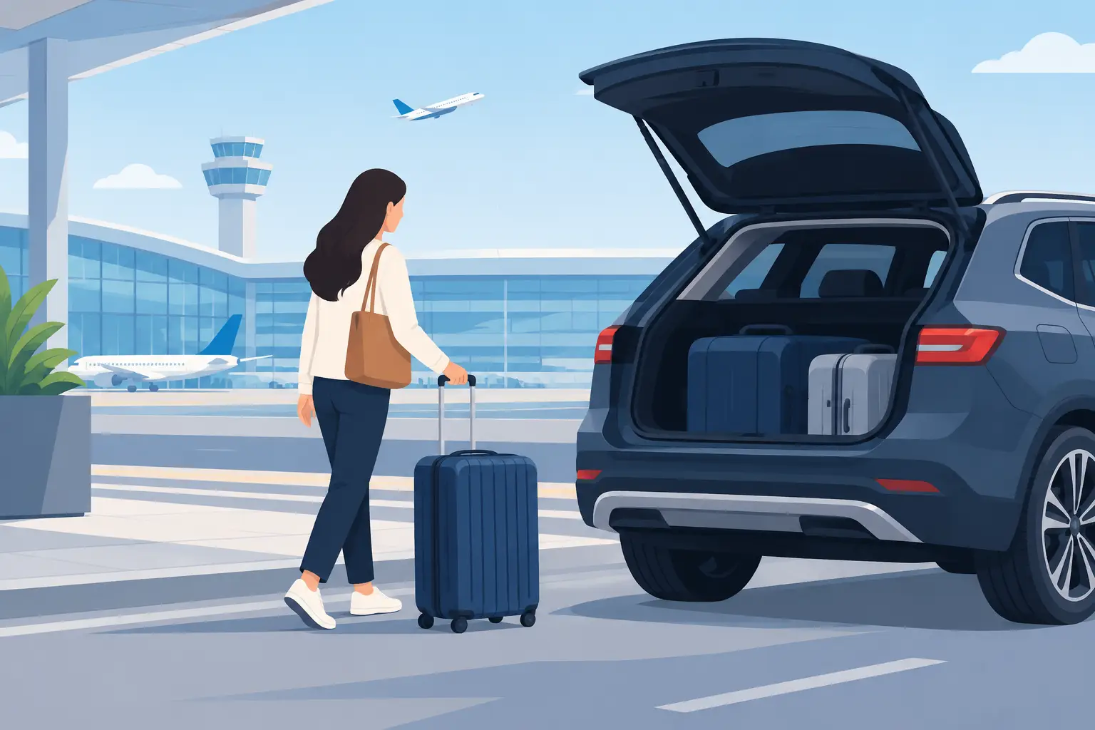 Airport Transportation With Luggage Space